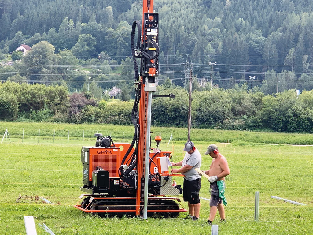 Photovoltaik Freifläche Ramme